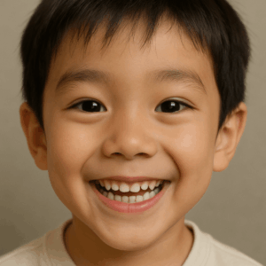 少年　笑顔